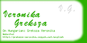 veronika greksza business card